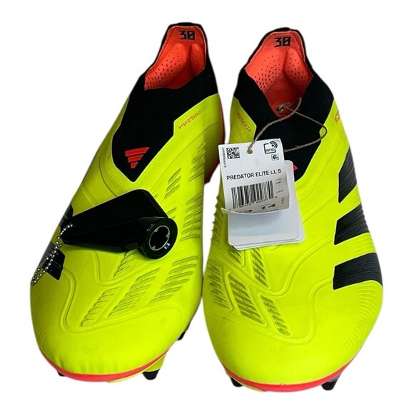 adidas Predator Elite Laceless SG IE0046 Soccer Cleats Citrus Energy Men Sz 13 - Picture 9 of 11
